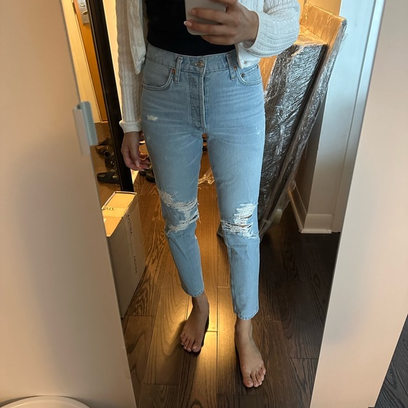 Agolde high rise ripped jeans - Picture 4 of 4